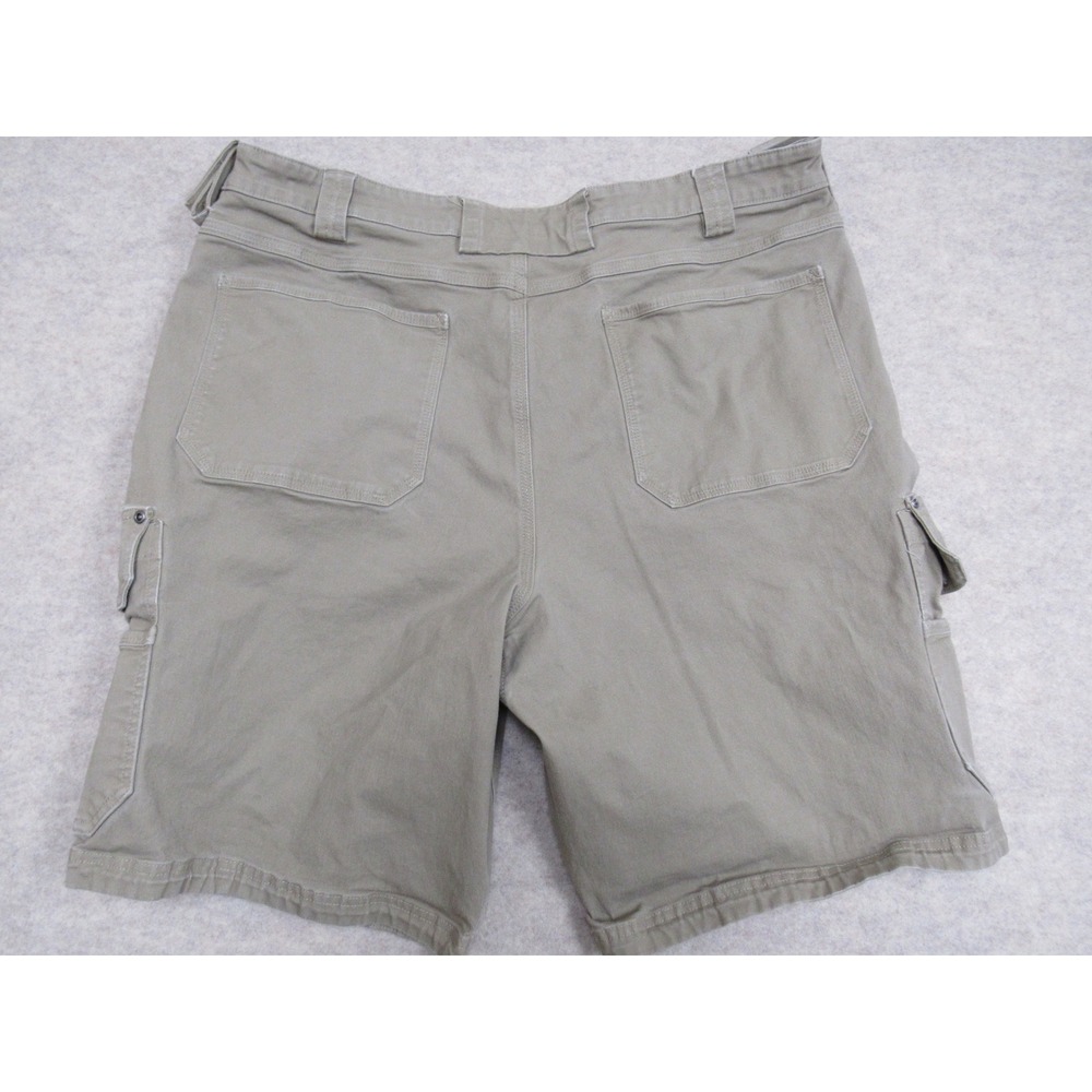 Duluth Trading Co Flex Fire Hose Cargo Shorts Mens 42 Tan Khaki Work Utility - Picture 4 of 6